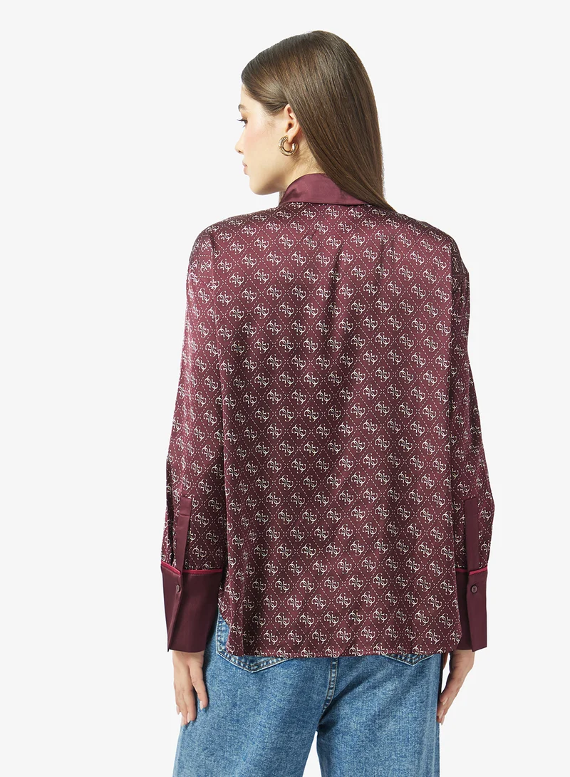 جس قميص ألكسندرا بأكمام طويلة